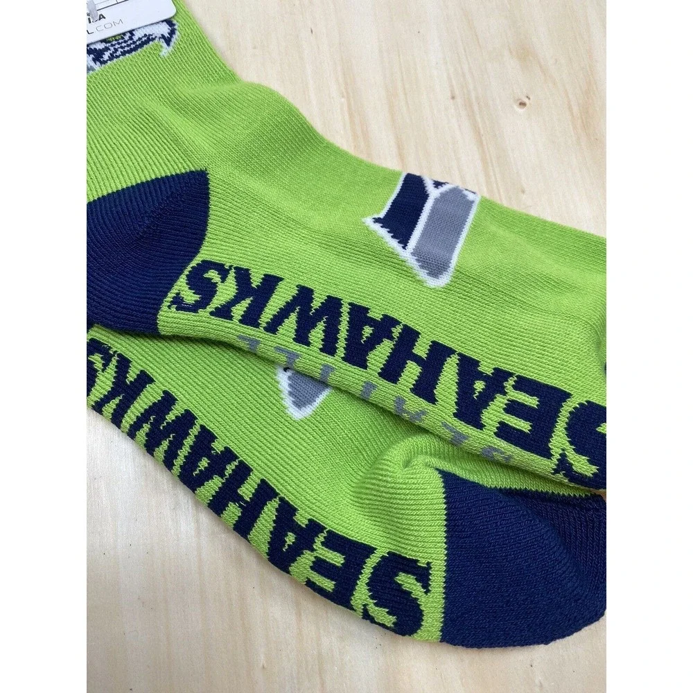 NFL‎ Football Seattle Seahawks Team Color Socks Size Large Licensed NWT